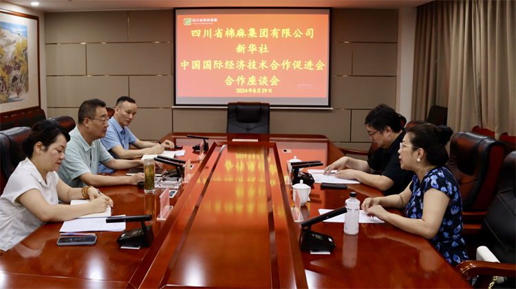 集團公司召開與新華社、中國國際經濟技術合作促進會合作座談會